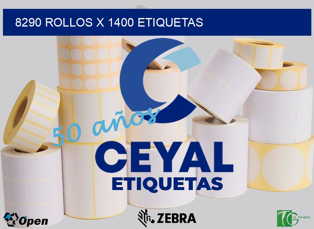 8290 Rollos x 1400 etiquetas