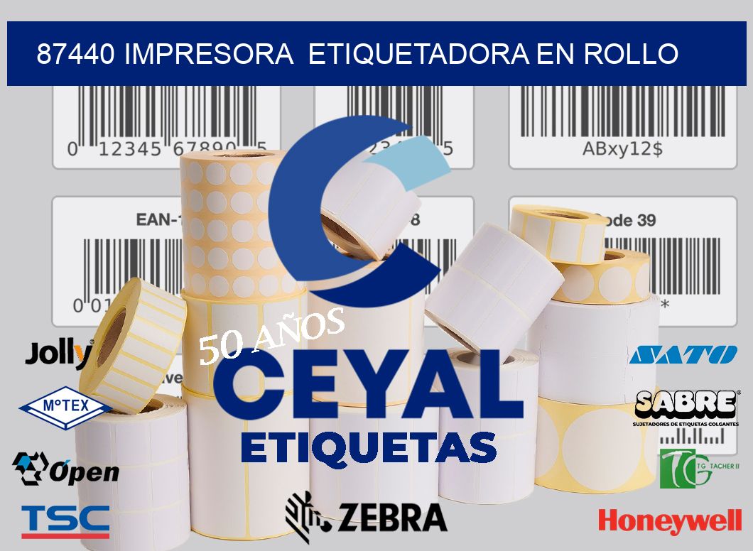 87440 impresora  etiquetadora en rollo