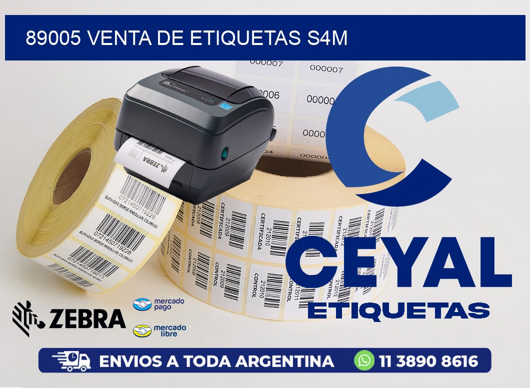 89005 VENTA DE ETIQUETAS S4M
