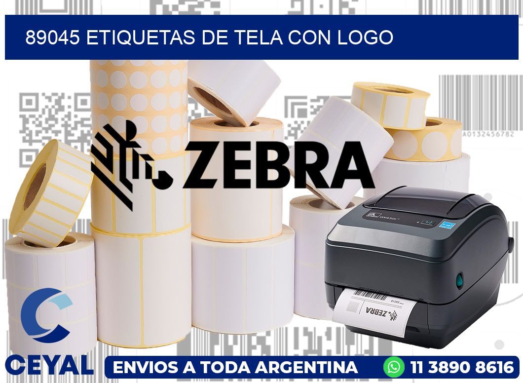 89045 ETIQUETAS DE TELA CON LOGO