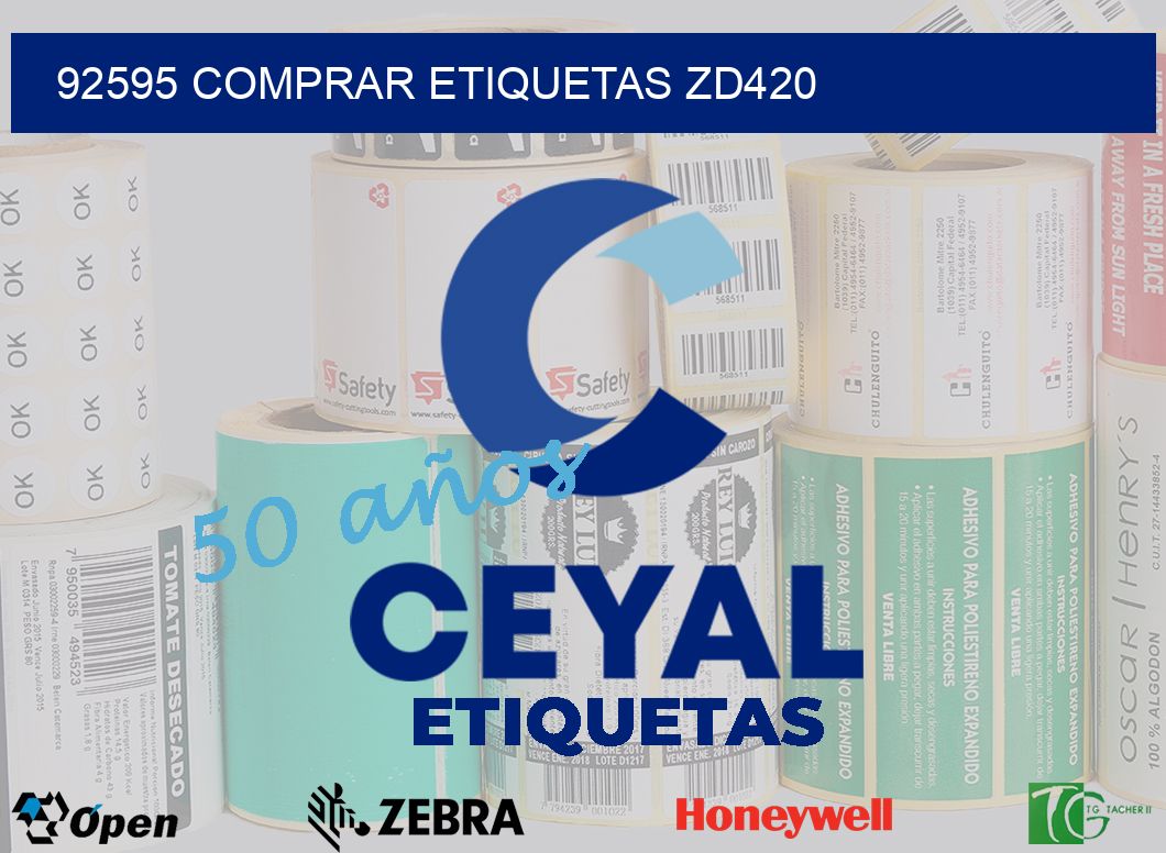 92595 COMPRAR ETIQUETAS ZD420