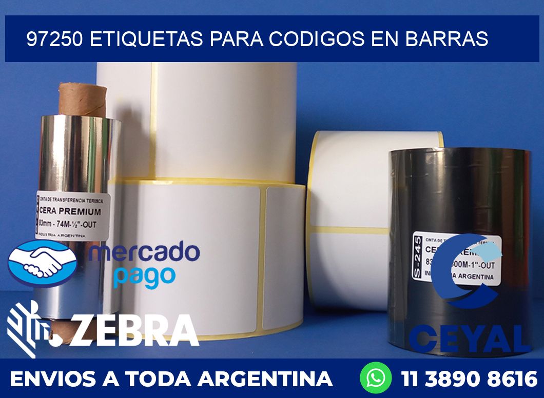 97250 ETIQUETAS PARA CODIGOS EN BARRAS