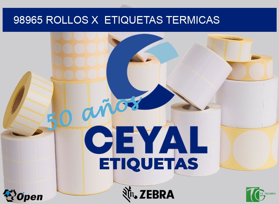 98965 Rollos x  etiquetas termicas