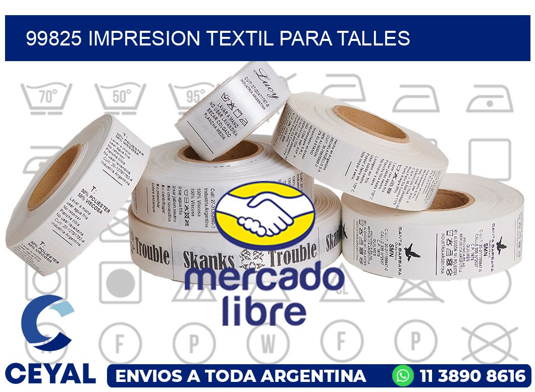 99825 IMPRESION TEXTIL PARA TALLES