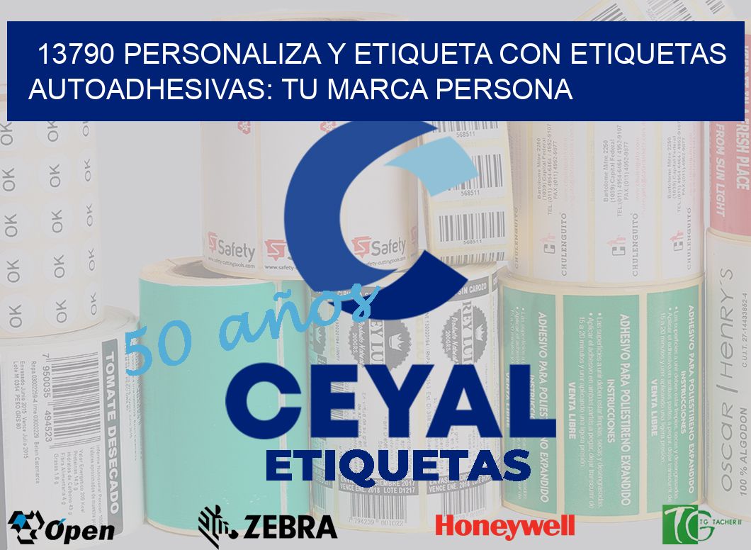 13790 Personaliza y Etiqueta con Etiquetas Autoadhesivas: Tu Marca Persona