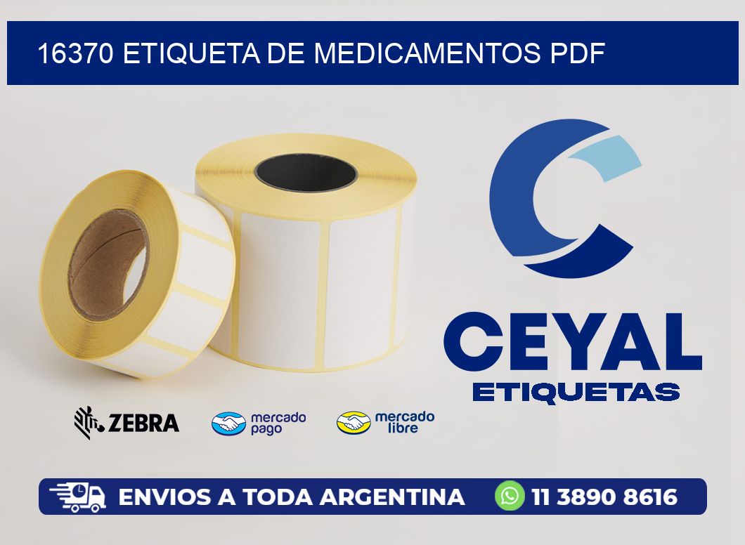 16370 etiqueta de medicamentos pdf
