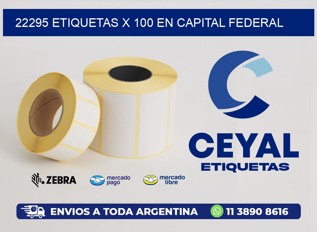 22295 ETIQUETAS X 100 EN CAPITAL FEDERAL