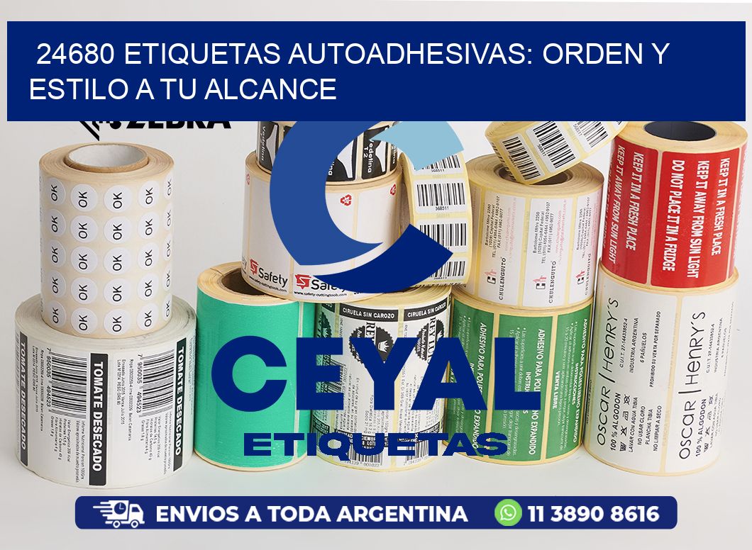 24680 Etiquetas Autoadhesivas: Orden y Estilo a tu Alcance