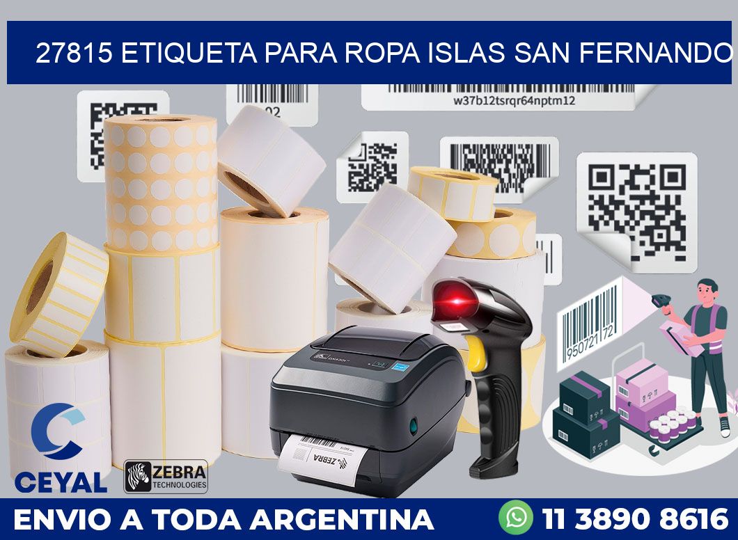 27815 ETIQUETA PARA ROPA ISLAS SAN FERNANDO