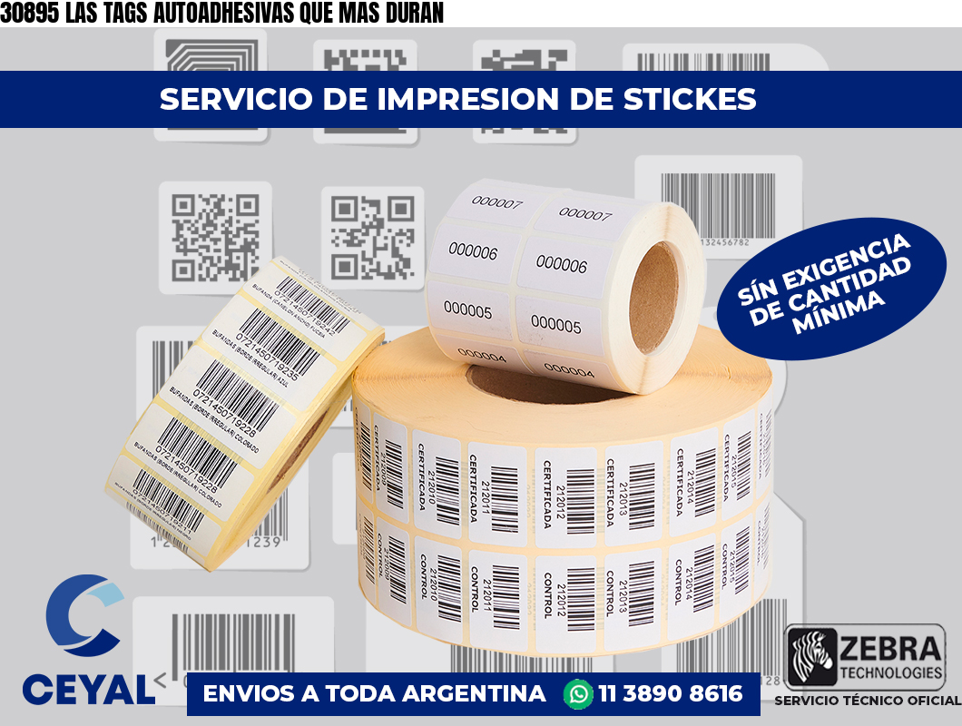 30895 LAS TAGS AUTOADHESIVAS QUE MAS DURAN