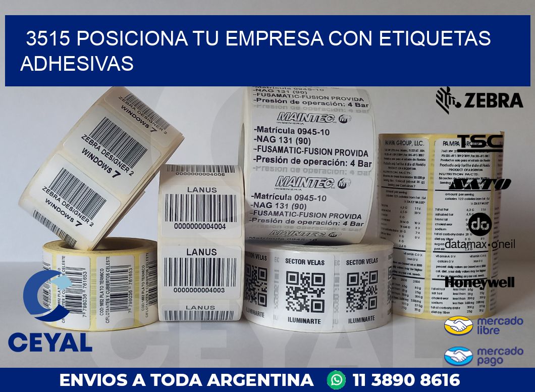 3515 POSICIONA TU EMPRESA CON ETIQUETAS ADHESIVAS