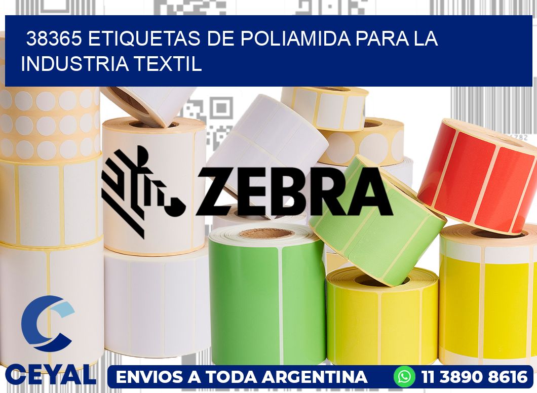 38365 ETIQUETAS DE POLIAMIDA PARA LA INDUSTRIA TEXTIL