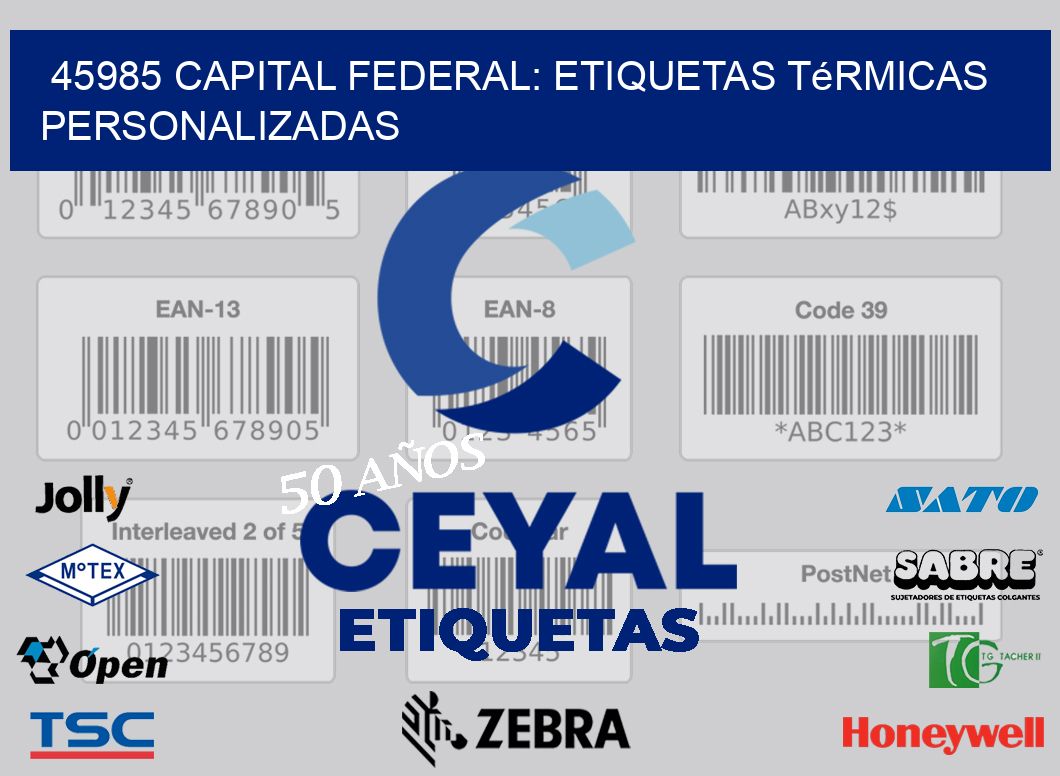 45985 Capital Federal: Etiquetas Térmicas Personalizadas