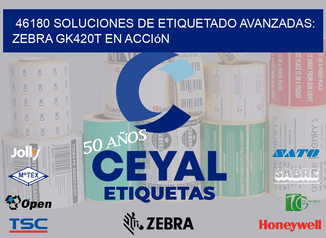 46180 Soluciones de Etiquetado Avanzadas: Zebra GK420T en Acción