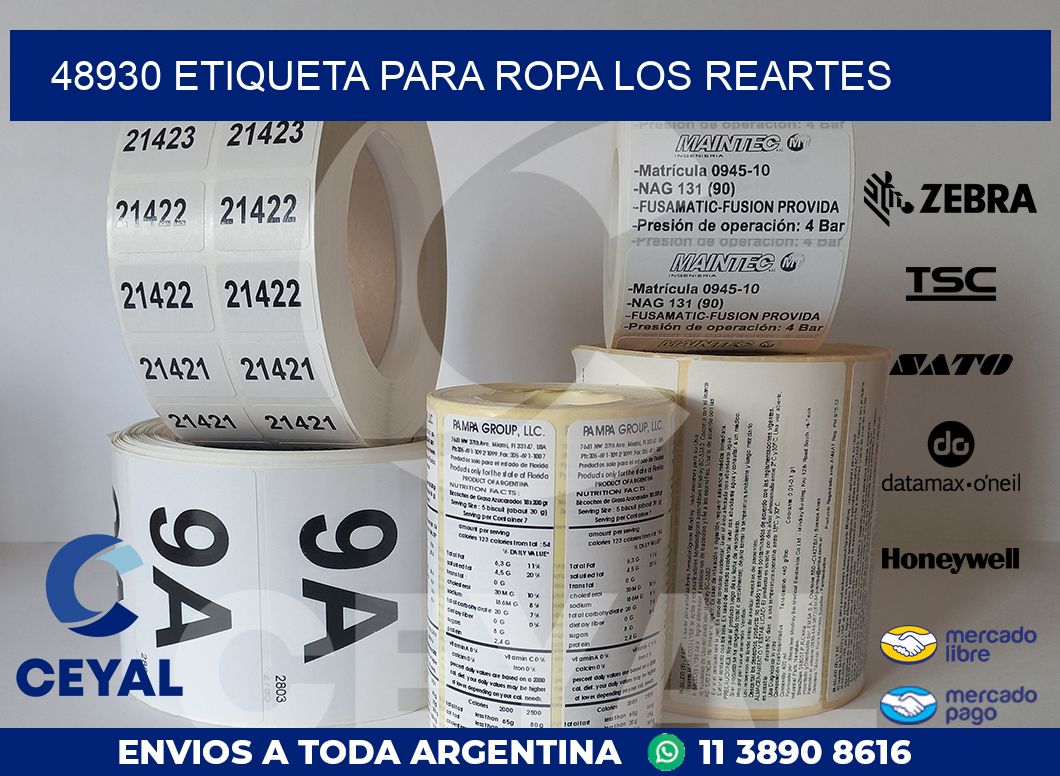 48930 ETIQUETA PARA ROPA LOS REARTES