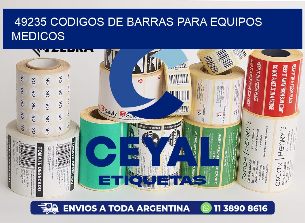 49235 CODIGOS DE BARRAS PARA EQUIPOS MEDICOS