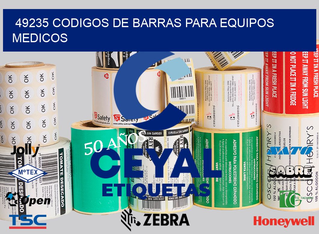 49235 CODIGOS DE BARRAS PARA EQUIPOS MEDICOS