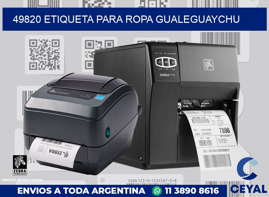 49820 ETIQUETA PARA ROPA GUALEGUAYCHU