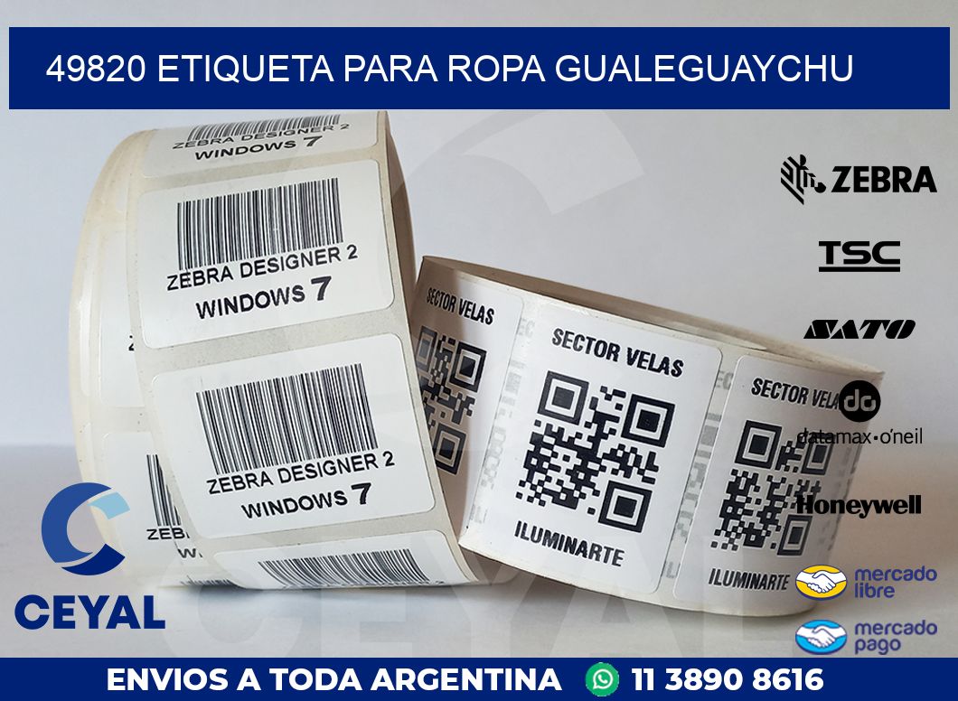 49820 ETIQUETA PARA ROPA GUALEGUAYCHU