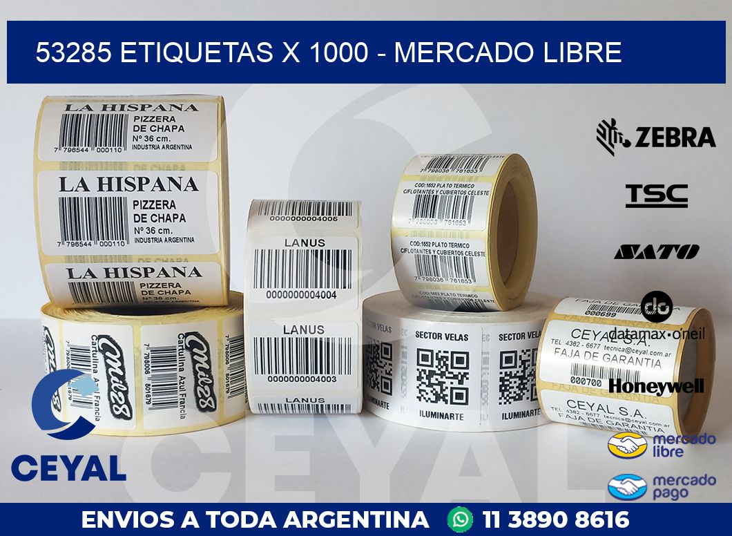 53285 ETIQUETAS X 1000 – MERCADO LIBRE