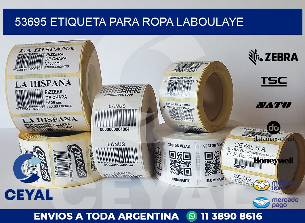 53695 ETIQUETA PARA ROPA LABOULAYE