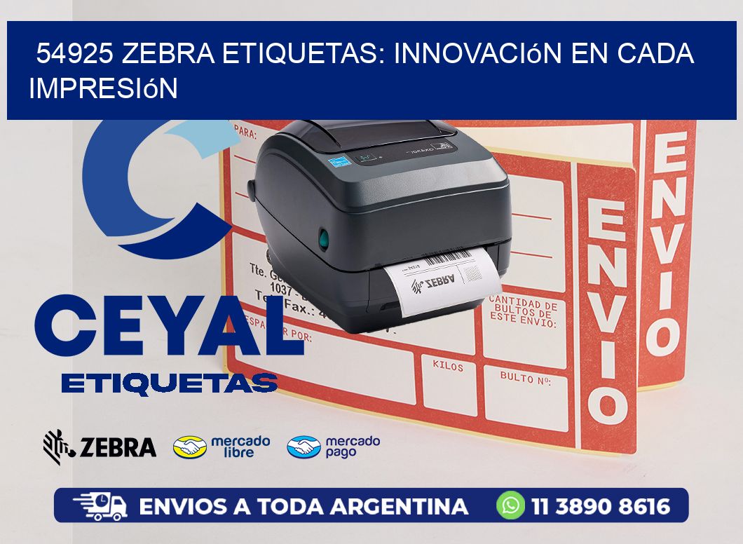 54925 Zebra Etiquetas: Innovación en Cada Impresión