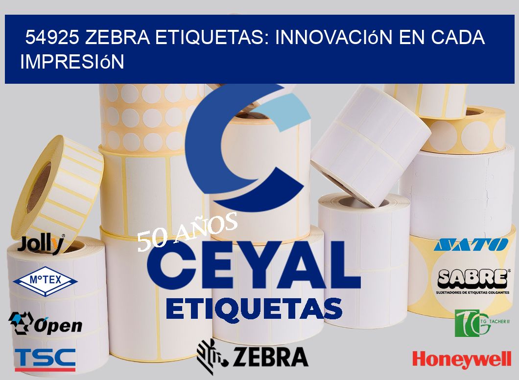 54925 Zebra Etiquetas: Innovación en Cada Impresión