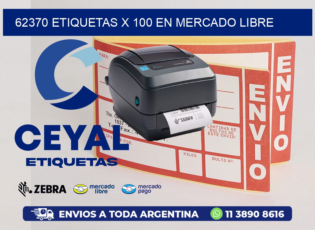 62370 ETIQUETAS X 100 EN MERCADO LIBRE