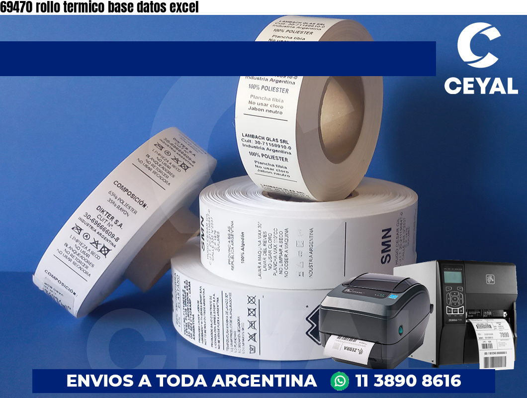 69470 rollo termico base datos excel