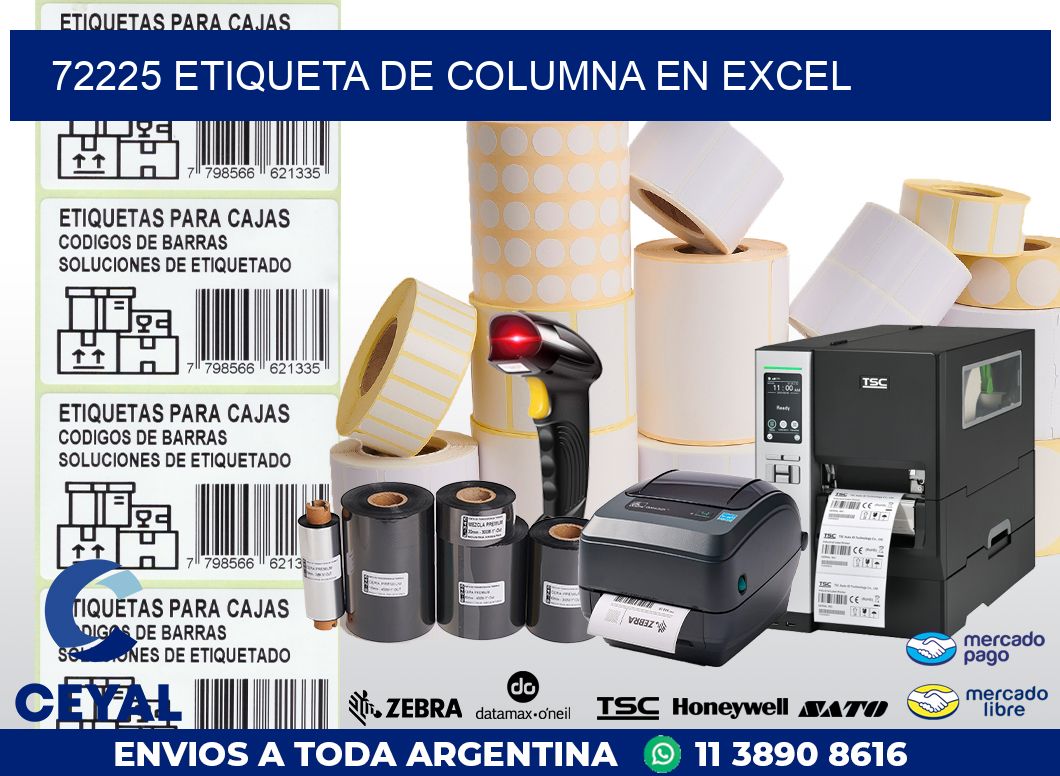 72225 Etiqueta de columna en Excel