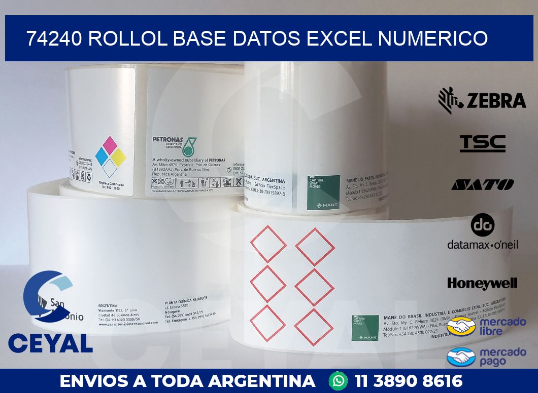 74240 rollol base datos excel numerico