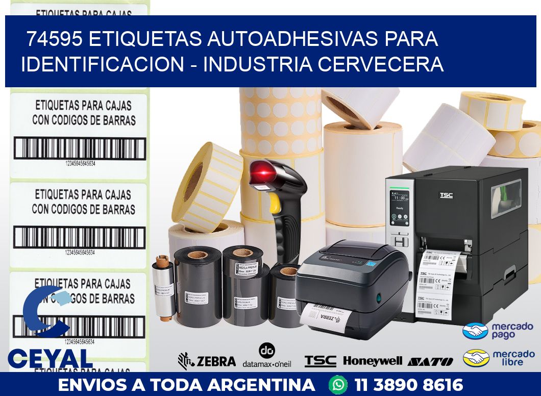 74595 ETIQUETAS AUTOADHESIVAS PARA IDENTIFICACION – INDUSTRIA CERVECERA