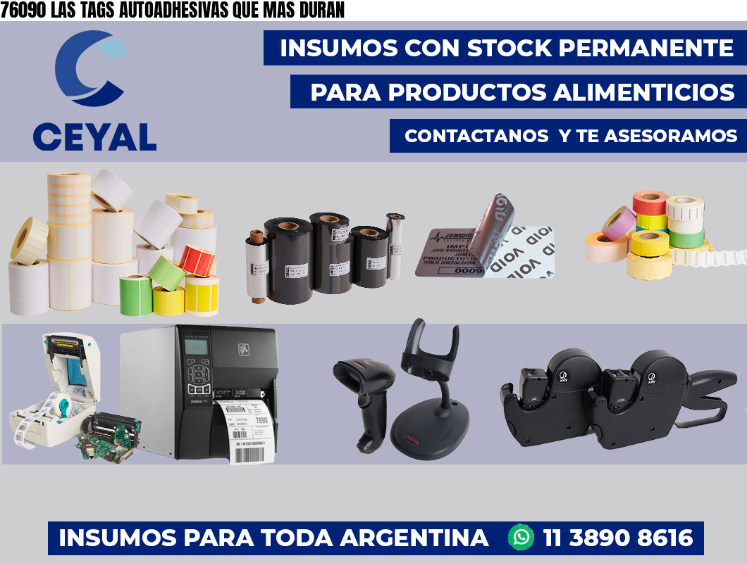 76090 LAS TAGS AUTOADHESIVAS QUE MAS DURAN