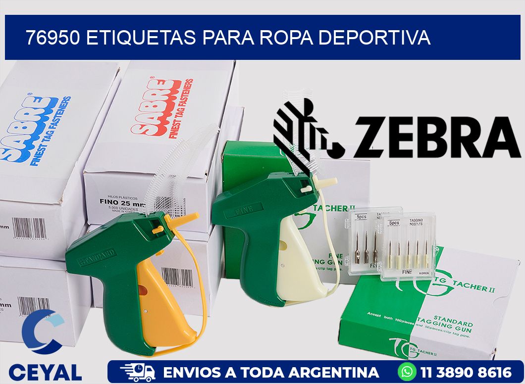 76950 ETIQUETAS PARA ROPA DEPORTIVA