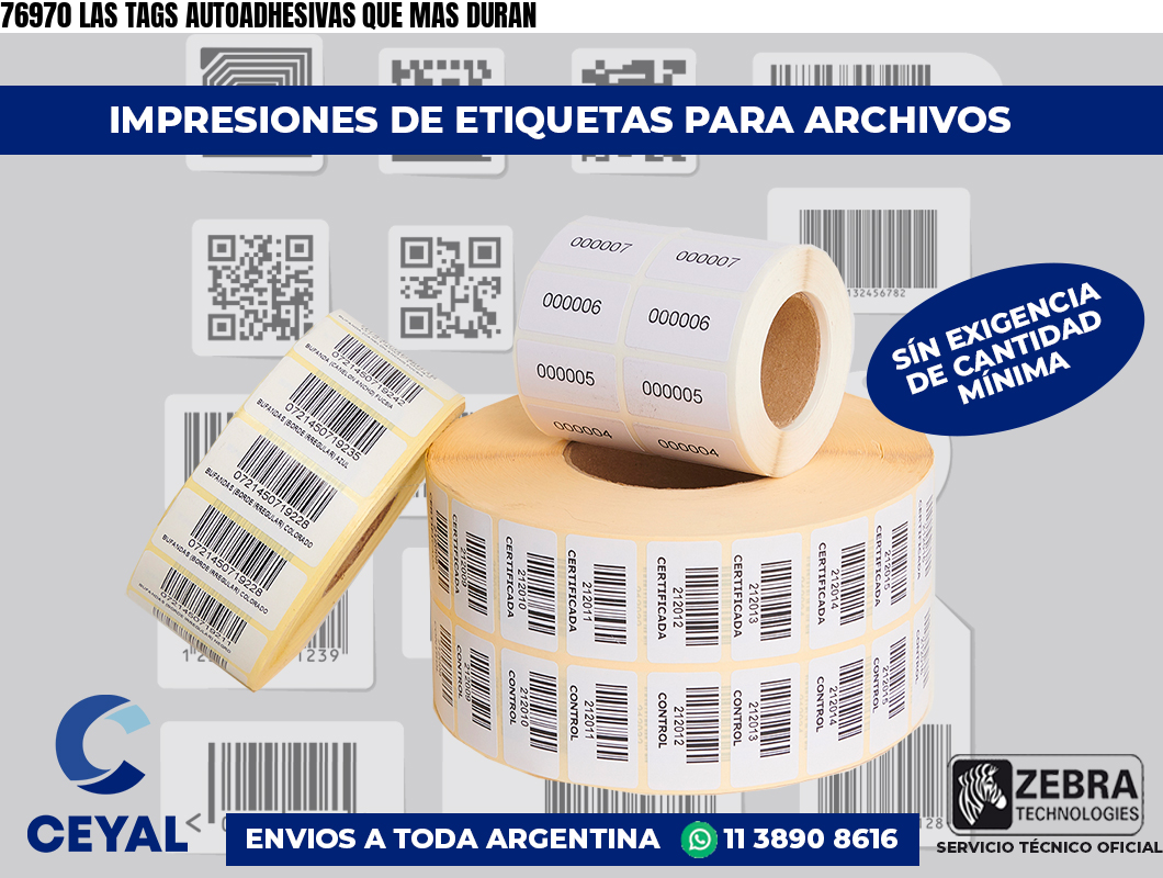 76970 LAS TAGS AUTOADHESIVAS QUE MAS DURAN