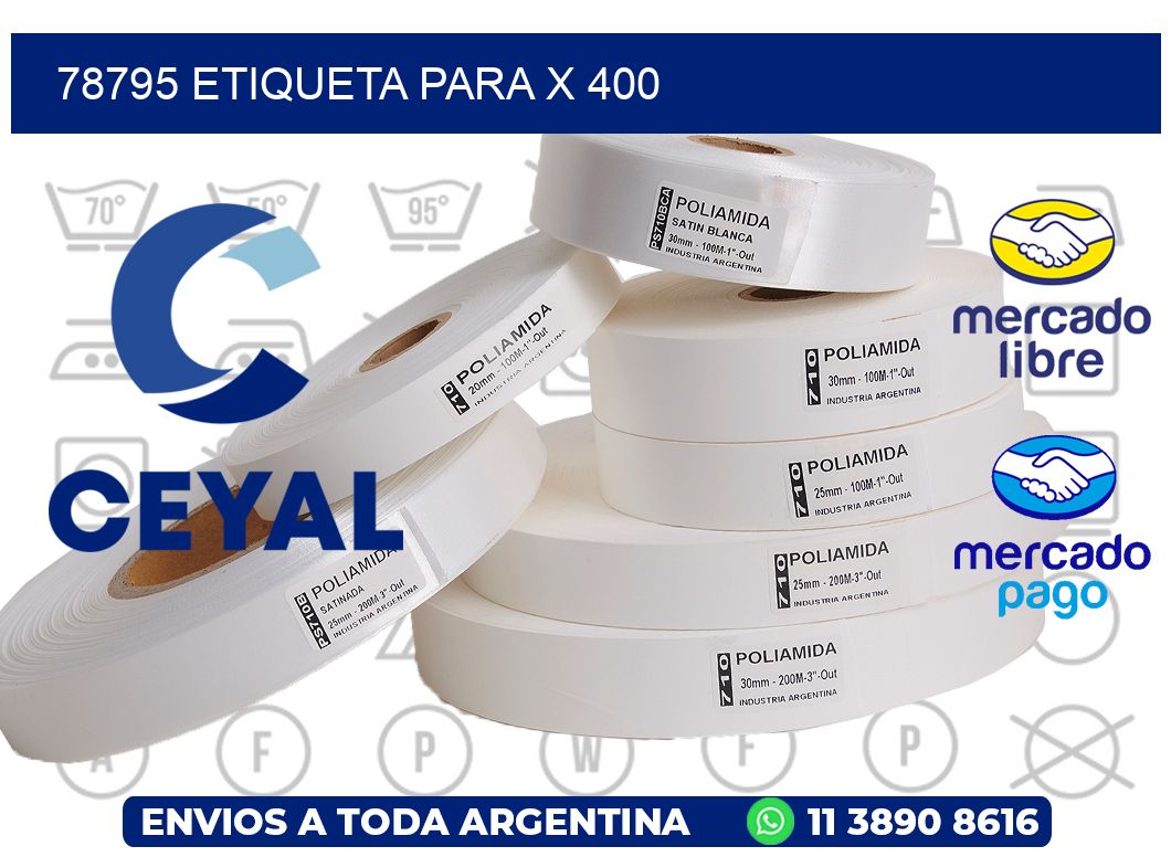 78795 ETIQUETA PARA X 400