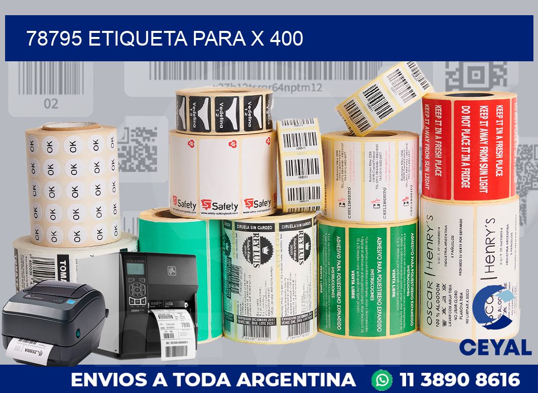 78795 ETIQUETA PARA X 400