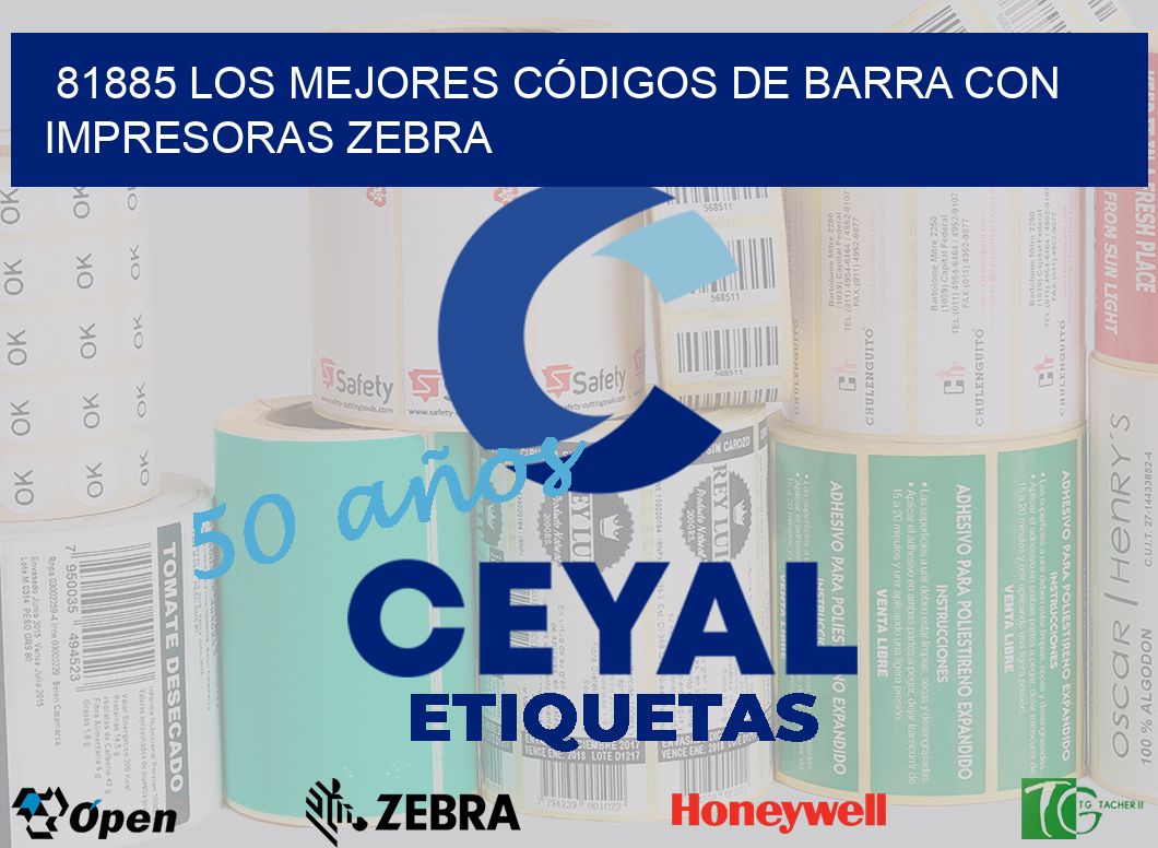 81885 LOS MEJORES CÓDIGOS DE BARRA CON IMPRESORAS ZEBRA