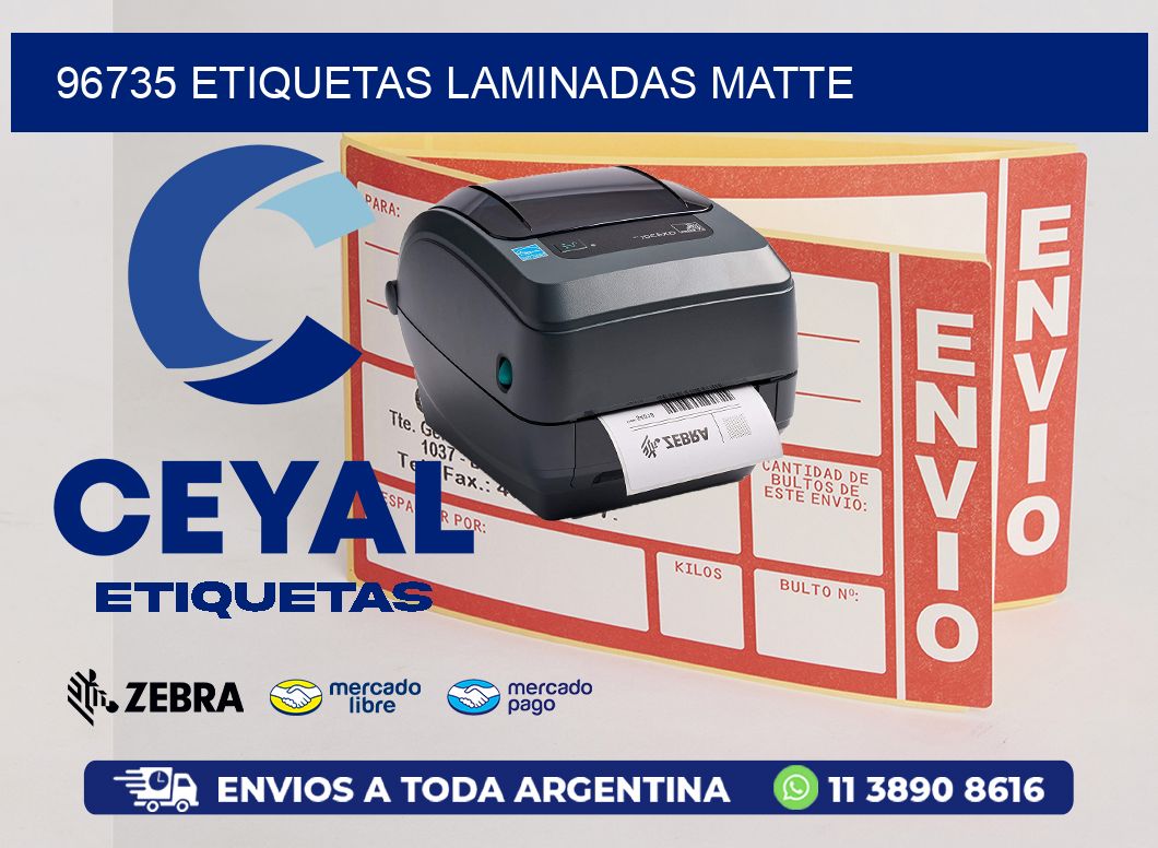 96735 Etiquetas laminadas matte