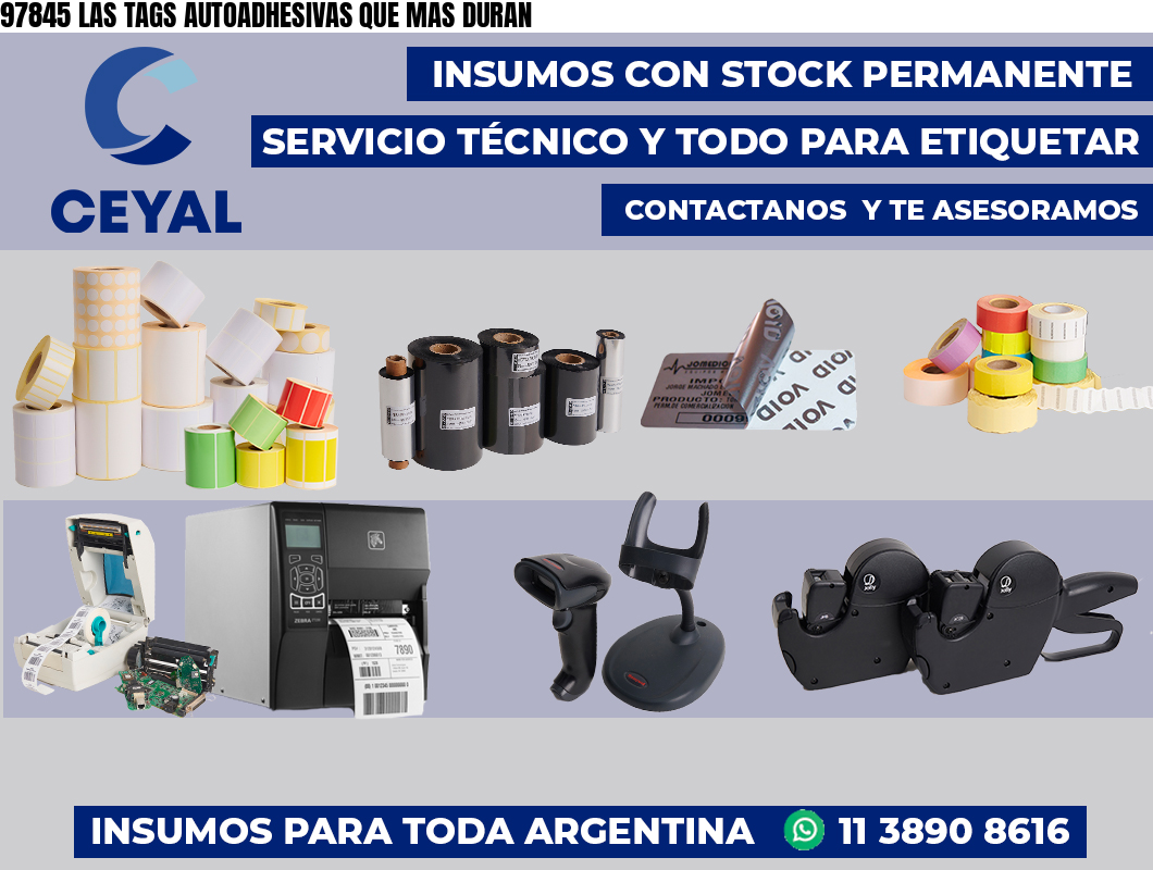 97845 LAS TAGS AUTOADHESIVAS QUE MAS DURAN
