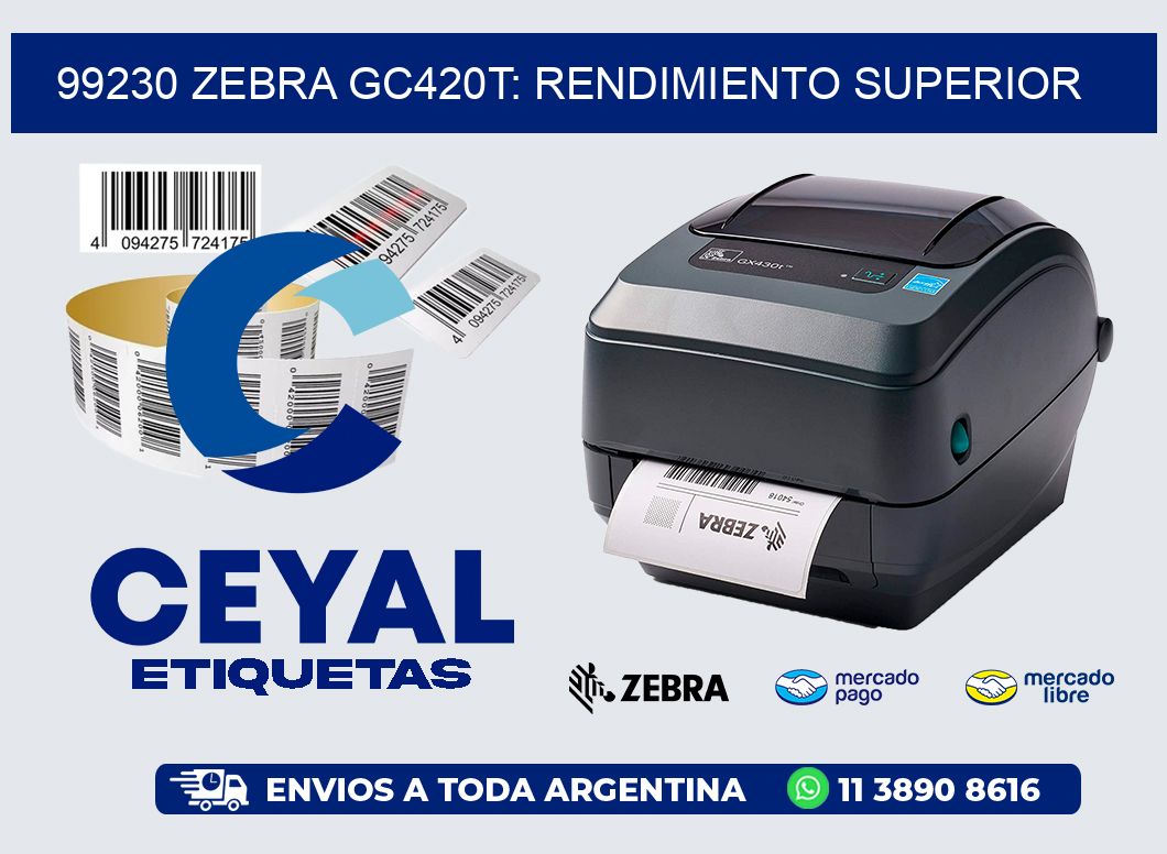99230 Zebra GC420T: Rendimiento Superior