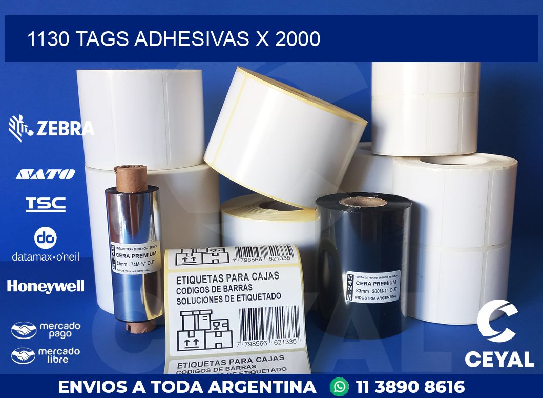 1130 TAGS ADHESIVAS X 2000