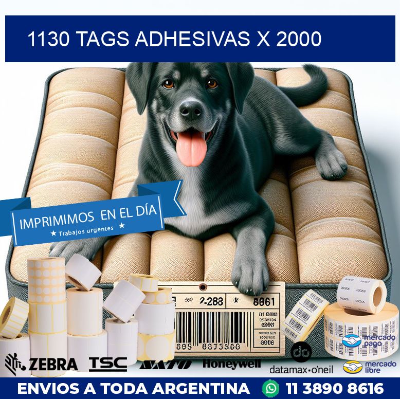 1130 TAGS ADHESIVAS X 2000