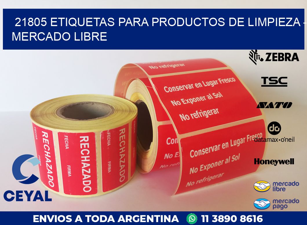 21805 ETIQUETAS PARA PRODUCTOS DE LIMPIEZA – MERCADO LIBRE