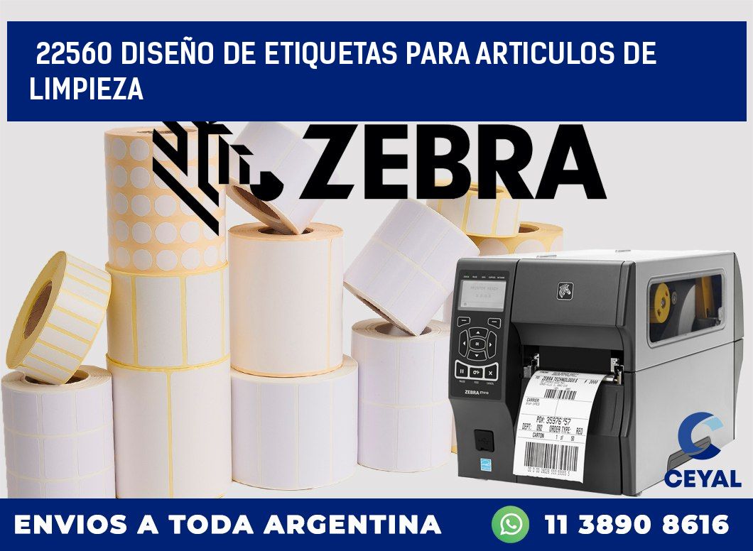 22560 DISEÑO DE ETIQUETAS PARA ARTICULOS DE LIMPIEZA