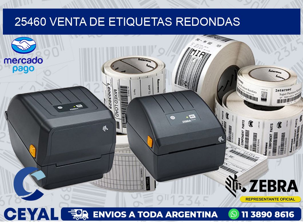 25460 VENTA DE ETIQUETAS REDONDAS