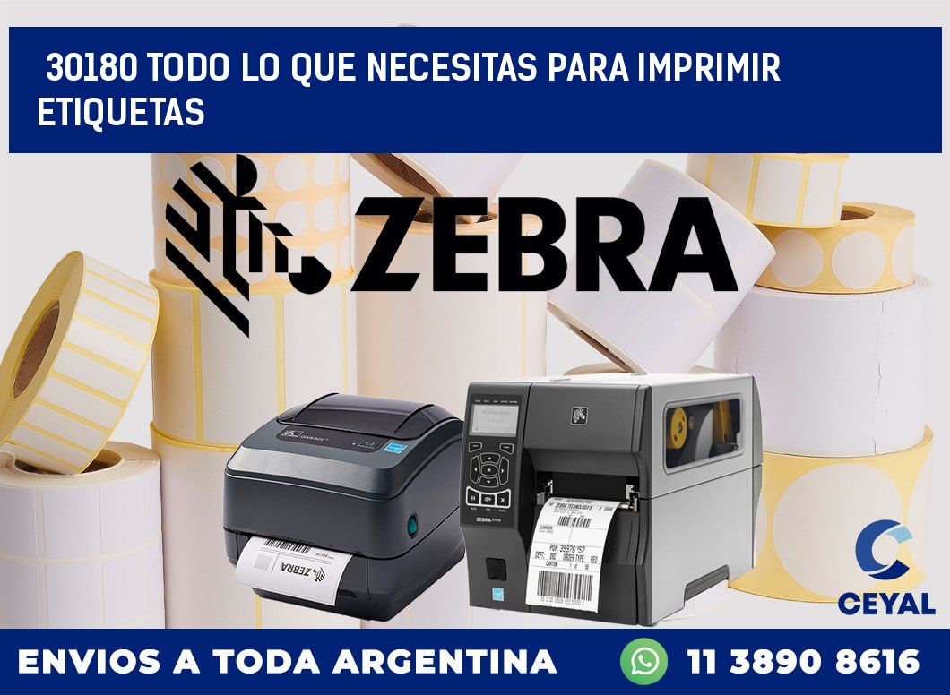 30180 TODO LO QUE NECESITAS PARA IMPRIMIR ETIQUETAS