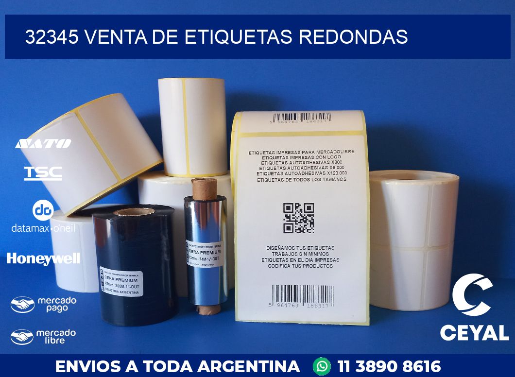 32345 VENTA DE ETIQUETAS REDONDAS