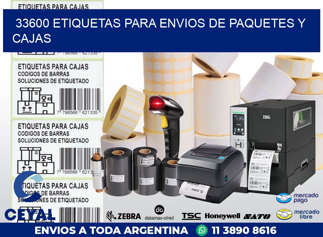 33600 ETIQUETAS PARA ENVIOS DE PAQUETES Y CAJAS