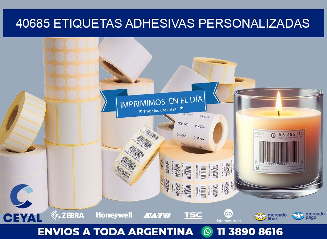 40685 ETIQUETAS ADHESIVAS PERSONALIZADAS